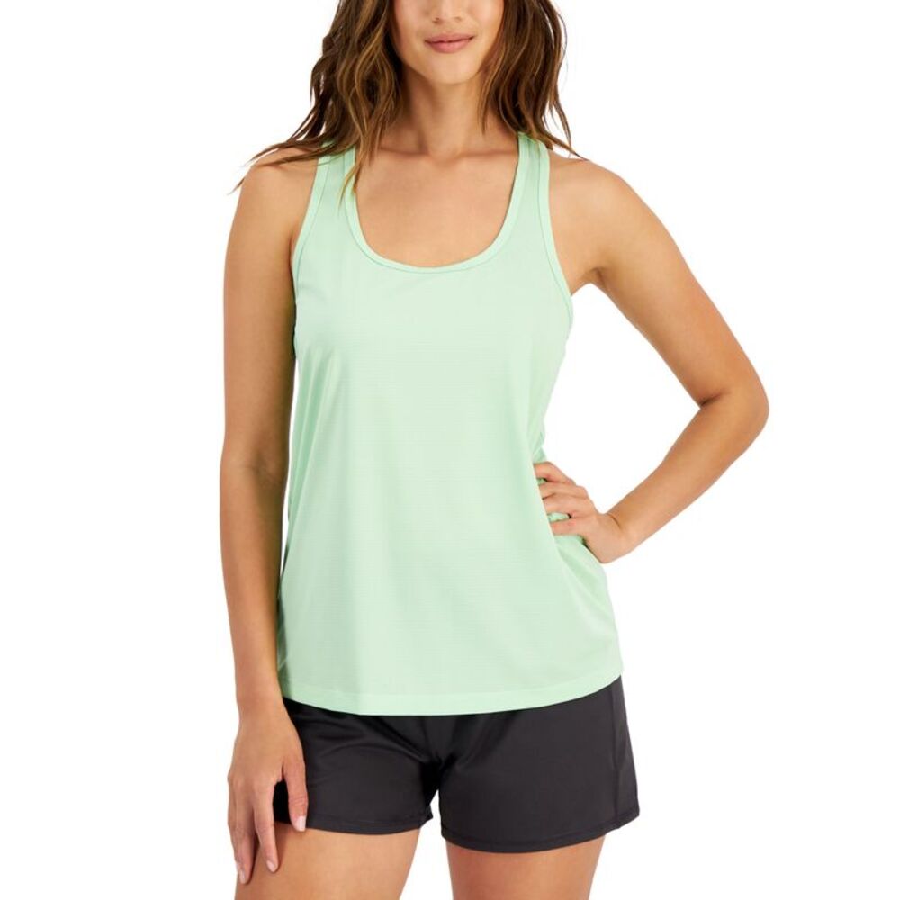 ID Ideology Womens Textured Racerback Tank Top